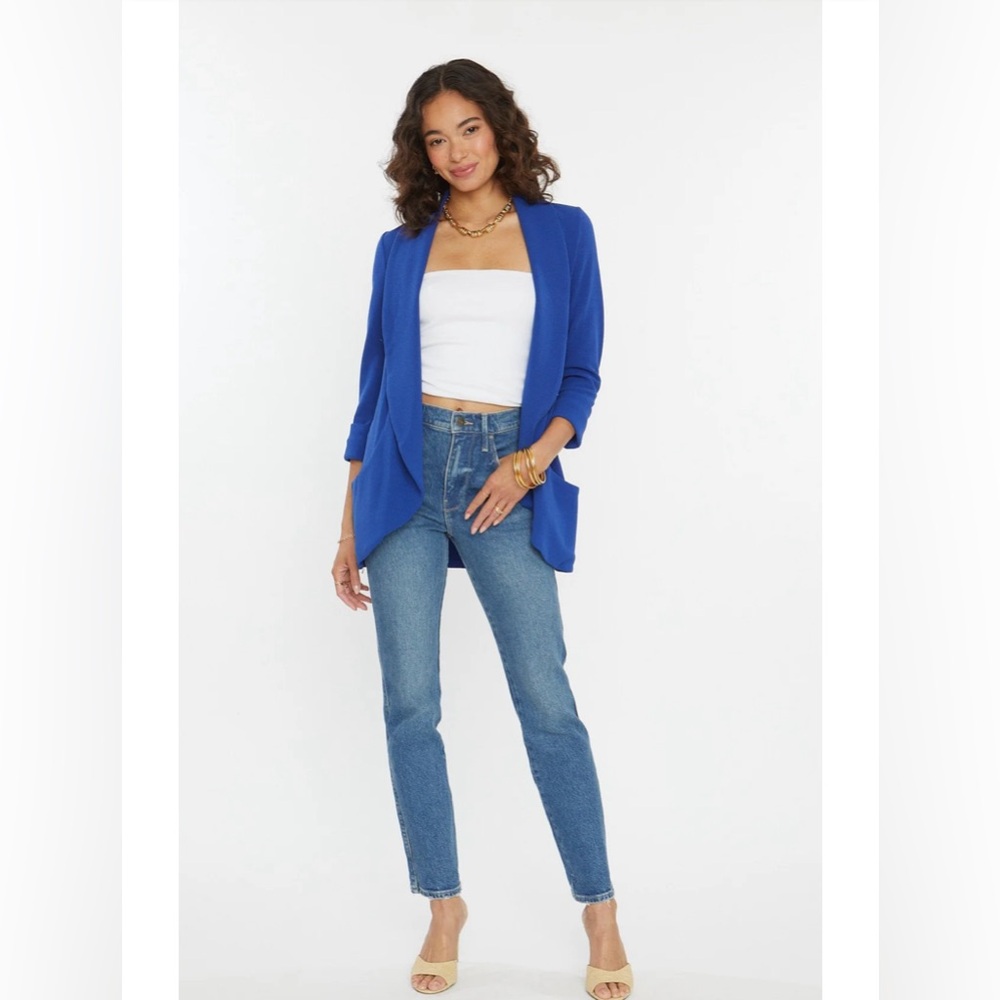 French mauve brand - Drapey blazer, royal blue, size XL
